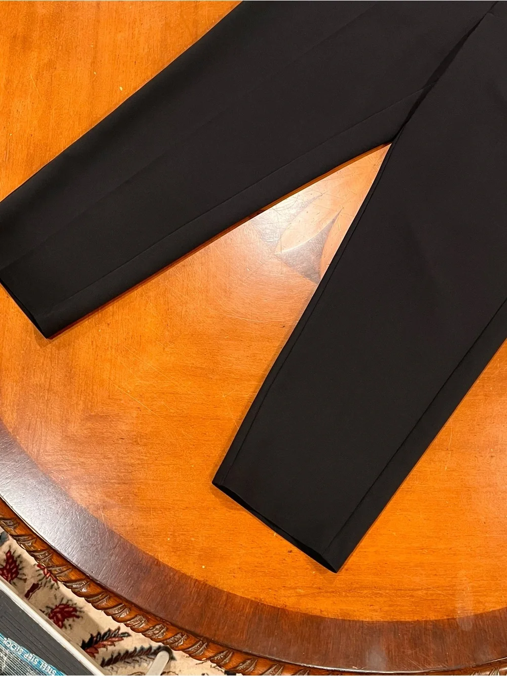 Athleta Endless High Rise Pant Black 12 Tapered Straight Leg Semi-Fitted Travel - Picture 6 of 16